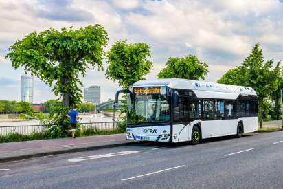 Hydrogen bus.