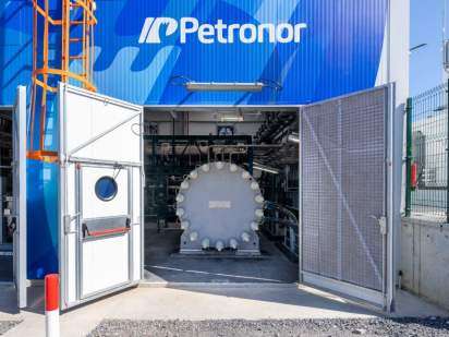The Petronor 2.5 MW electrolyser.