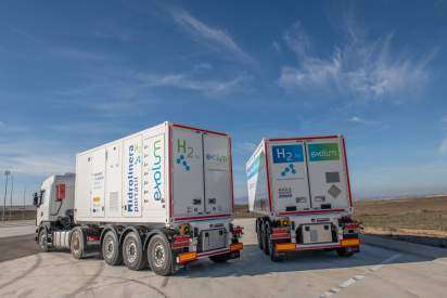 Mobile hydrogen refuelling station.