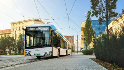 Hydrogen-powered bus.
