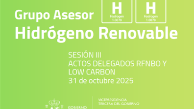  tercera sesión temática del Grupo Asesor del Hidrógeno Renovable (GAHR)
